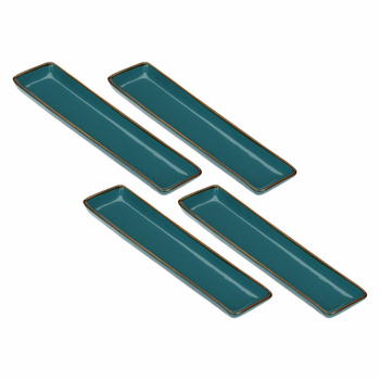 ROSE&TULIPANI CONCERTO OTTANIO Zestaw 4 tac prostokątnych 32 x 8 cm