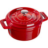 STAUB MINI COCOTTE Mini garnek żeliwny okrągły 250 ml, czerwony