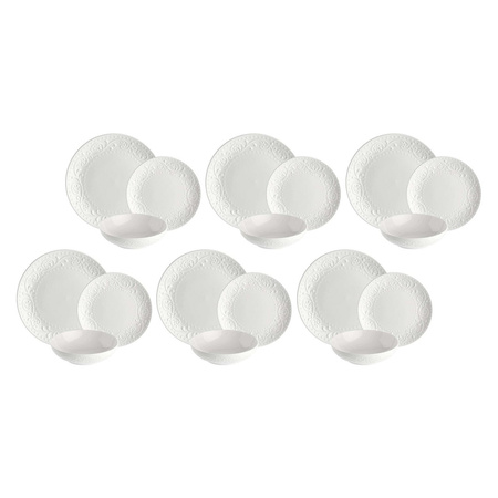 LA PORCELLANA BIANCA SOGNANTE Zestaw stołowy (18 elementów)