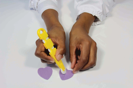 PME Narzędzie dekoratorskie radełko (3 końcówki) 13 cm żółty