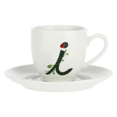 LA PORCELLANA BIANCA SOLOTUA Filiżanka ze spodkiem 90 ml, Wzór I