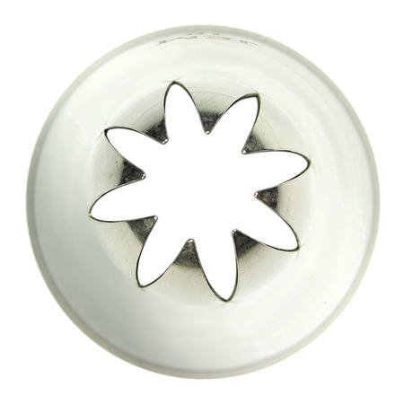 PME Stalowa końcówka dekoracyjna kwiat 1E