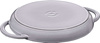 STAUB Okrągła patelnia żeliwna grillowa z dwoma uchwytami 26 cm, grafitowy
