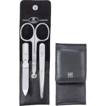 ZWILLING TWINOX Zestaw do manicure - czarne etui, 3 elementy