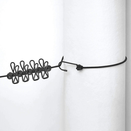 RAYEN Linka na pranie z klamerkami