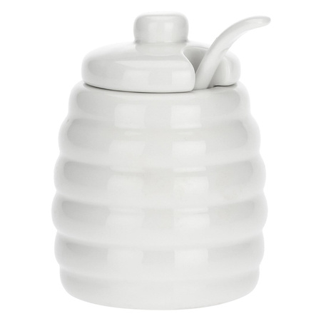 LA PORCELLANA BIANCA MENAGE Cukiernica z pokrywką i łyżeczką