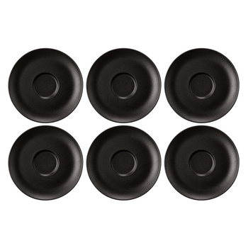 SELTMANN LIBERTY VELVET BLACK Zestaw 6 spodków 16.5 cm