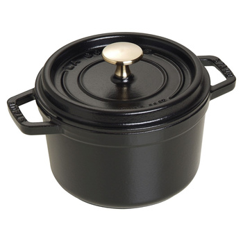 STAUB LA COCOTTE Garnek żeliwny okrągły 1.2 ltr, czarny