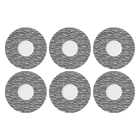 SELTMANN LIFE FASHION GLAMOROUS BLACK Zestaw 6 spodków 16.5 cm