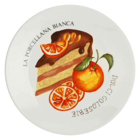 LA PORCELLANA BIANCA GOLOSERIE Zestaw 6 talerzy do ciasta 17.5 cm