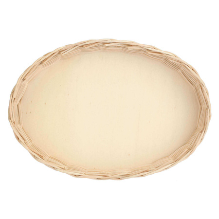 LA PORCELLANA BIANCA MIDOLLINO Wiklinowy kosz na owalne naczynie do zapiekania 30 cm