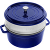 STAUB LA COCOTTE Garnek żeliwny okrągły z wkładem 5.2 ltr, niebieski