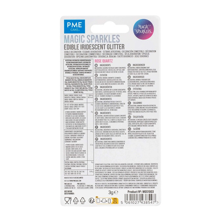 PME Jadalny opalizujący brokat 3 g Różowy