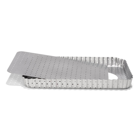 PATISSE SILVER-TOP Perforowana forma do tarty, quiche z wyjmowanym spodem 32 x 22 cm
