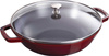 STAUB Wok żeliwny z pokrywką 30 cm, grenadynowy