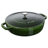 STAUB Żeliwna patelnia do duszenia z pokrywką 24 cm, zielony