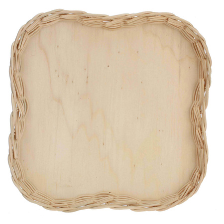 LA PORCELLANA BIANCA MIDOLLINO Wiklinowy kosz na tacę do przekąsek