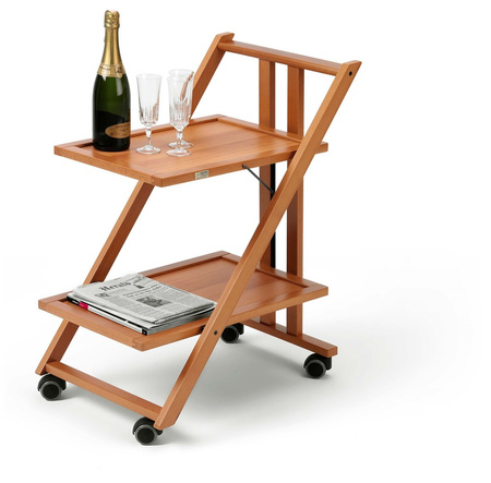 ARREDAMENTI SIMPATY Wózek serwisowy - 64 x 45 cm, brązowy