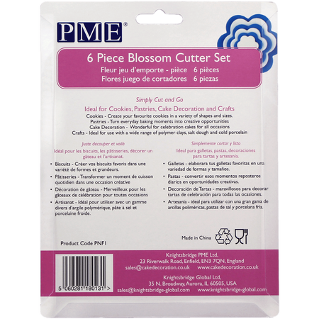 PME Wykrawaczki do ciastek kwiaty (6 sztuk)
