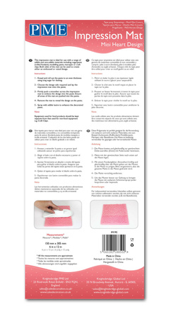 PME Mata strukturalna do masy cukrowej (mini serduszka)