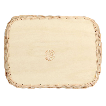 LA PORCELLANA BIANCA MIDOLLINO Wiklinowy kosz na naczynie do lasagne 30 cm