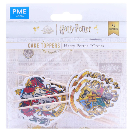 PME Papierowe toppery na babeczki Hogwart Harry Potter (6 sztuk)