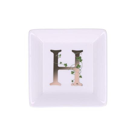 LA PORCELLANA BIANCA ADORATO Talerzyk kwadratowy 10 cm, Wzór H