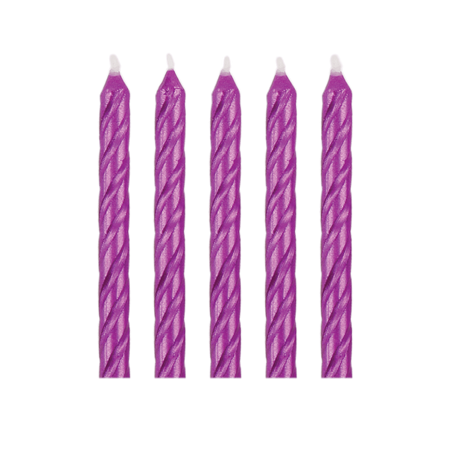 PME Świeczki różowe Happy Birthday (16 sztuk) różowy