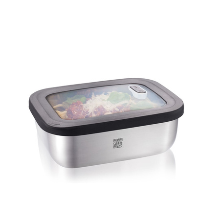 GEFU PROVIDO Pojemnik stalowy prostokątny 1.3 ltr