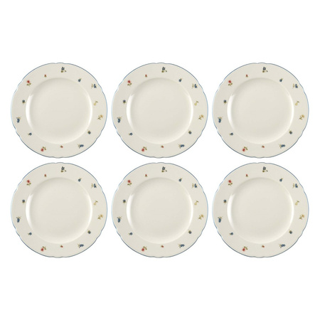 SELTMANN MARIE-LUISE STREUBLUME Zestaw 6 talerzy obiadowych 25 cm