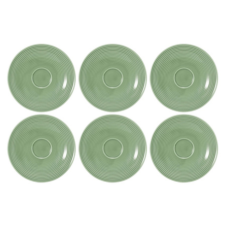 SELTMANN BEAT COLOR GLAZE Zestaw 6 spodków 16.5 cm