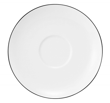 SELTMANN LIDO BLACK LINE Zestaw 6 spodków 16.5 cm