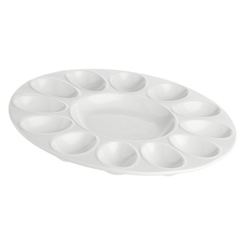 LA PORCELLANA BIANCA CONVIVIO Taca na jajka 26.5 cm