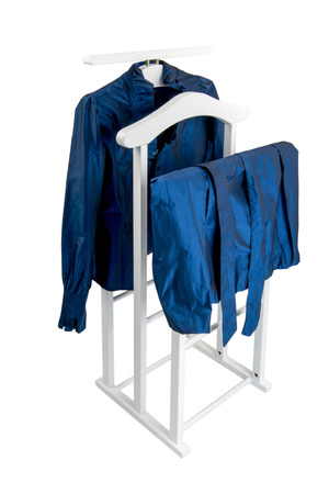 ARREDAMENTI MAXI Stojak na koszule i garnitur - 102 x 35 cm, Biały