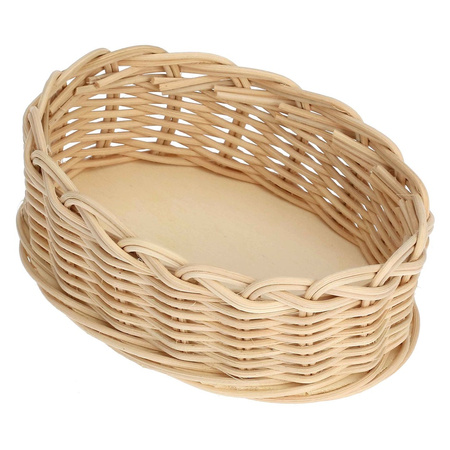 LA PORCELLANA BIANCA MIDOLLINO Wiklinowy kosz na naczynie do zapiekania królik 16 x 11 cm