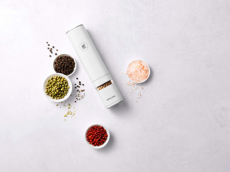 ZWILLING ENFINIGY Młynek elektryczny do przypraw biały