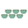 ROSE&TULIPANI CONCERTO VERDE ACQUA Zestaw 6 okrągłych miseczek 7 cm