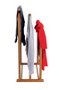 ARREDAMENTI MAXI Stojak na koszule i garnitur - 102 x 35 cm, Brązowy