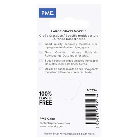 PME Duża stalowa końcówka dekoracyjna trawa