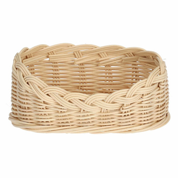 LA PORCELLANA BIANCA MIDOLLINO Wiklinowy kosz na zestaw do oliwy i octu