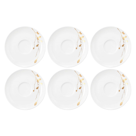 SELTMANN LIBERTY GOLDEN ROSE HIP Zestaw 6 spodków 16.5 cm