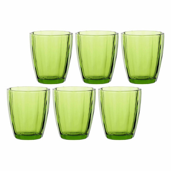 ROSE&TULIPANI AMAMI Zestaw 6 szklanek 320 ml zielony