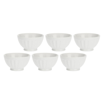 LA PORCELLANA BIANCA PIEVE Zestaw 6 misek okrągłych 8 cm