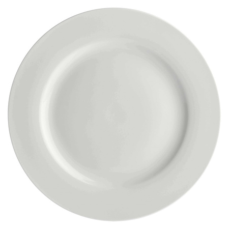 LA PORCELLANA BIANCA ESSENZIALE Zestaw 12 talerzy z rantem