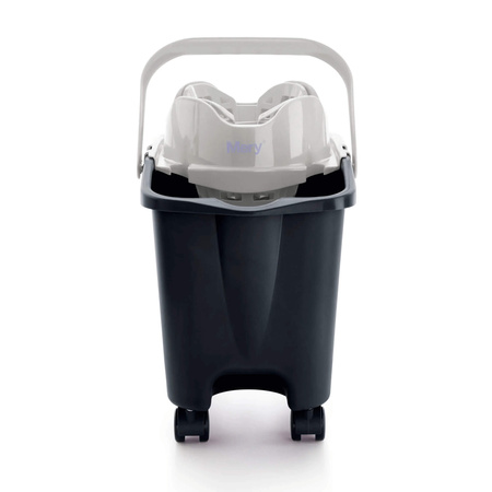 MERY Prostokątne wiadro na kółkach 14 ltr z wyciskaczem