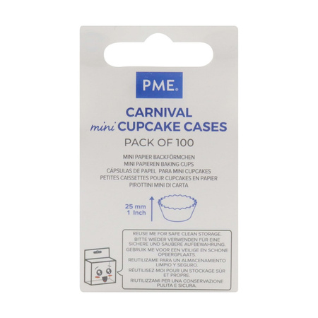 PME Papilotki do babeczek (100 sztuk) wielokolorowy