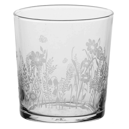 LA PORCELLANA BIANCA BABILA Zestaw 6 szklanek z grubym dnem łąka 350 ml