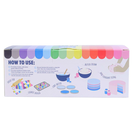 PME Zestaw 8 barwników spożywczych w żelu