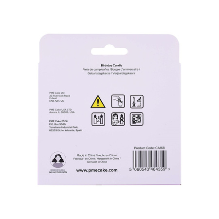 PME Dekoracyjna świeczka Happy Birthday 10 x 5 cm