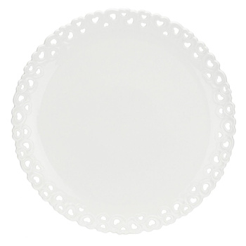 LA PORCELLANA BIANCA VALENTINO Zdobiony talerz do ciasta 34 cm